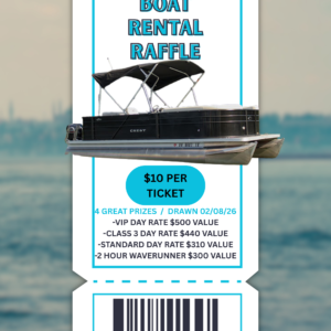 Boat Rental Raffle Ticket